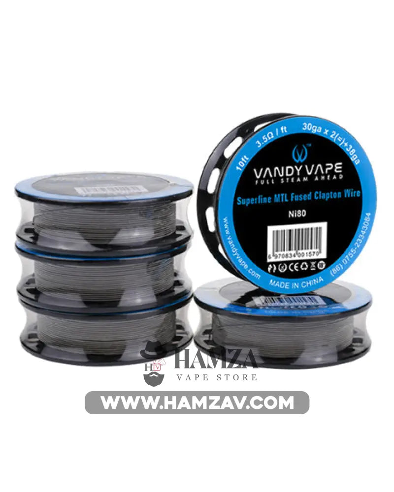 Vandy Vape Superfine Mtl Fused Clapton Wire - Coils