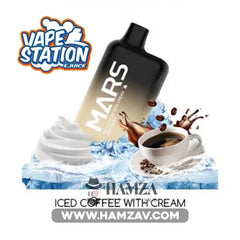 Vape Station Mars Disposable 5000 Puffs Iced Coffee With Cream -