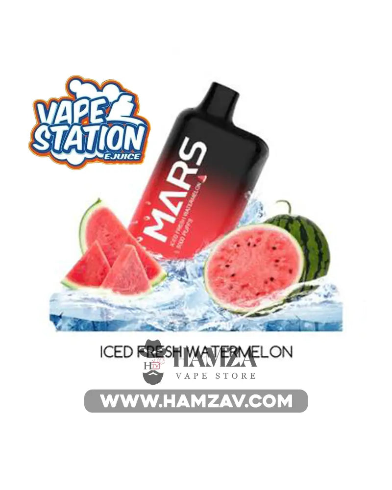 Vape Station Mars Disposable 5000 Puffs Iced Fresh Watermelon -