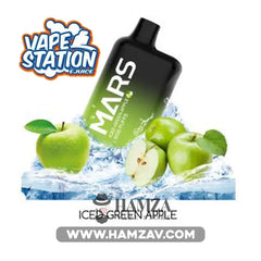 Vape Station Mars Disposable 5000 Puffs Iced Green Apple -