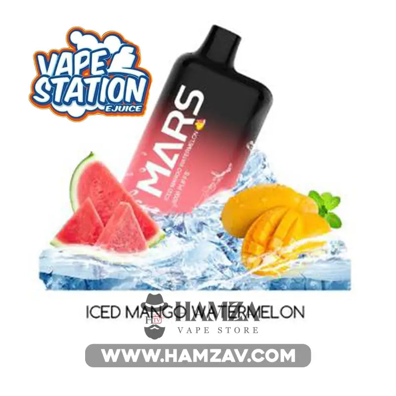 Vape Station Mars Disposable 5000 Puffs Iced Mango Watermelon -