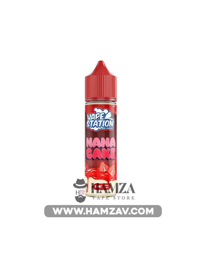 Vape Station Nana Cake - فيب ستيشن تشيز كيك فراولة Dl (60Ml) / 3Mg Egyptian Liquid