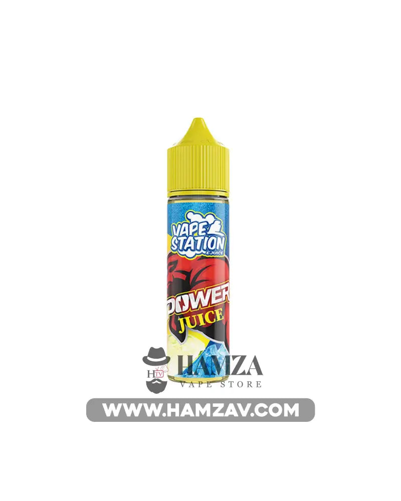 Vape Station Power Juice - فيب ستيشن مشروب الطاقة بارد Dl (60Ml) / 3Mg Egyptian Liquid