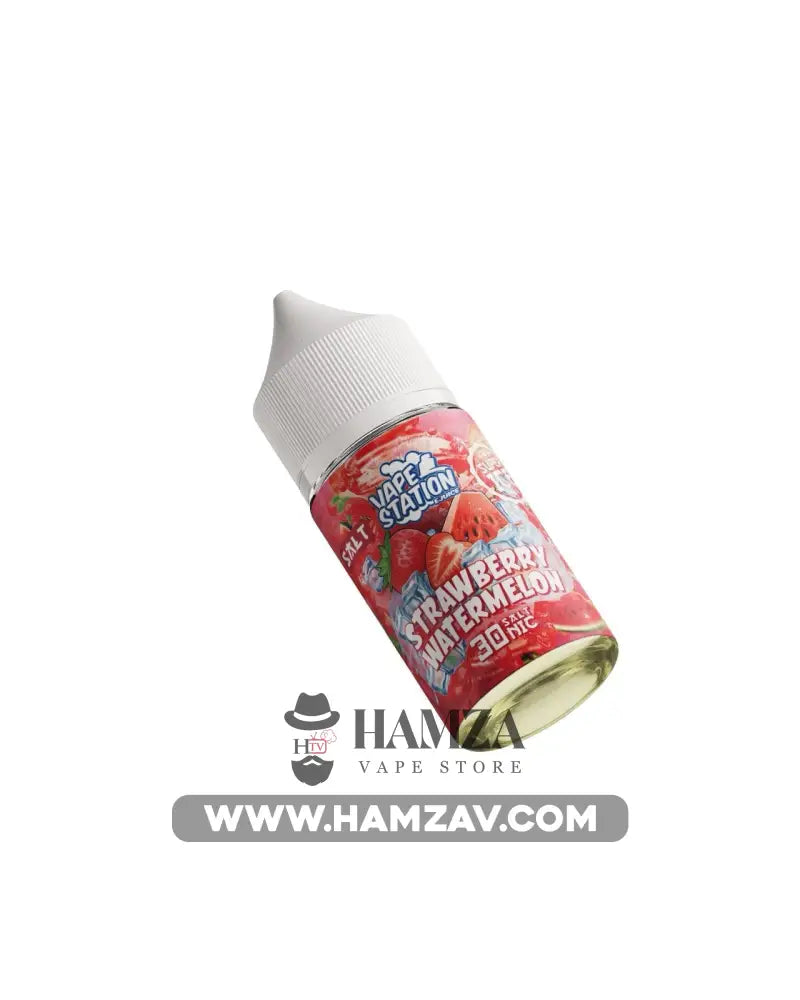 Vape Station Saltnic Super Ice Strawberry Watermelon - فيب ستيشن سولت سوبر ايس