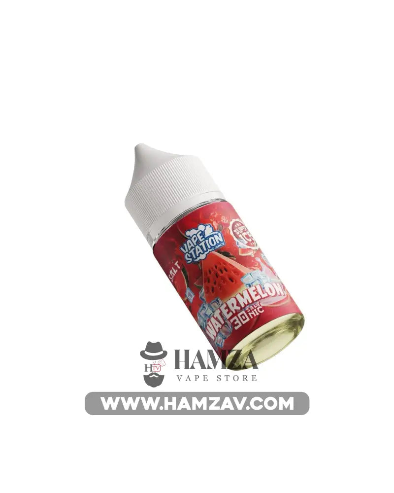 Vape Station Saltnic Super Ice Watermelon - فيب ستيشن سولت سوبر ايس بطيخ ساقع Egyptian Liquid