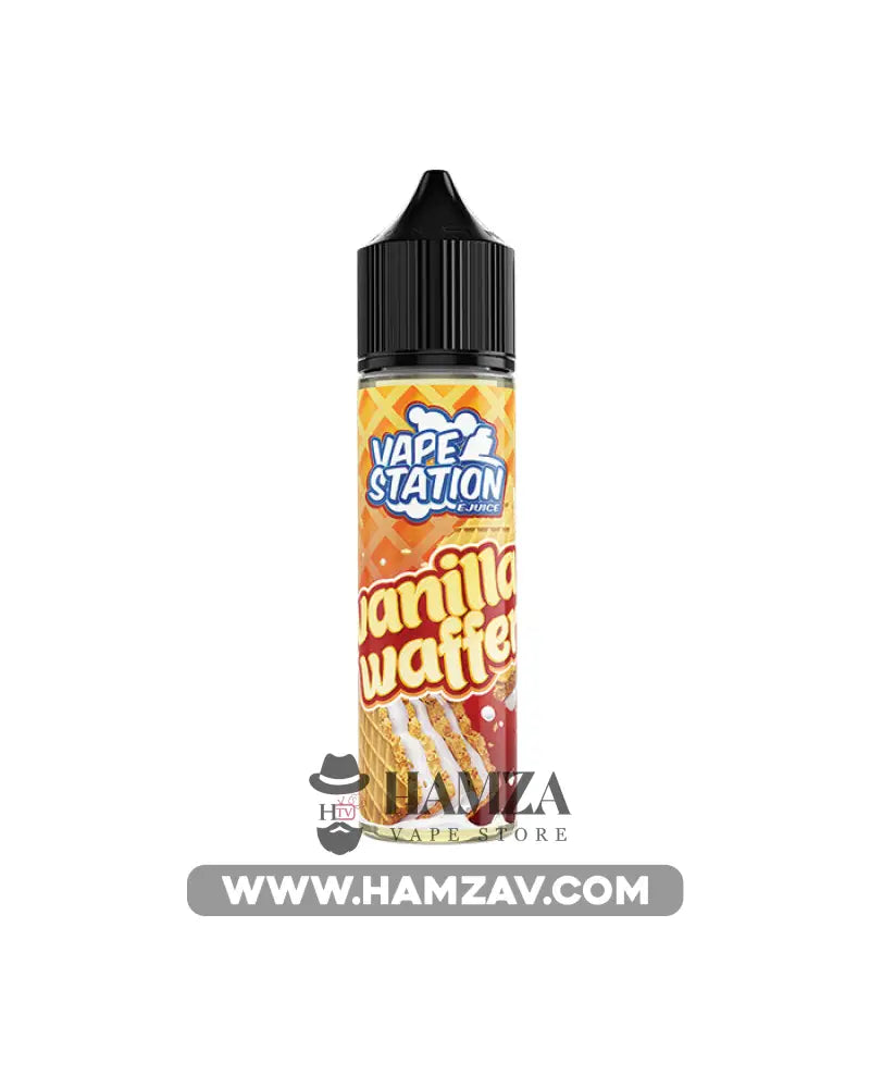 Vape Station Vanilla Waffer - فيب ستيشن ويفر فانيليا Dl (60Ml) / 3Mg Egyptian Liquid