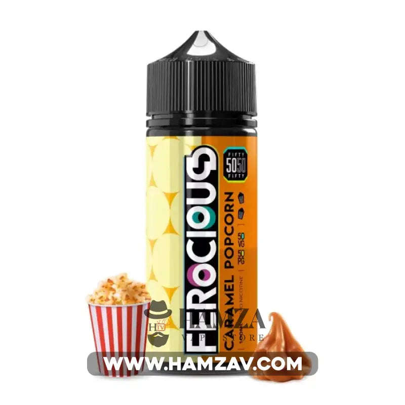 Vapoholic Ferocious Liquid Caramel Popcorn - فيروشيوس ليكويد كراميل بوب كورن MTL (60ml) / 12Mg Egyptian Liquid