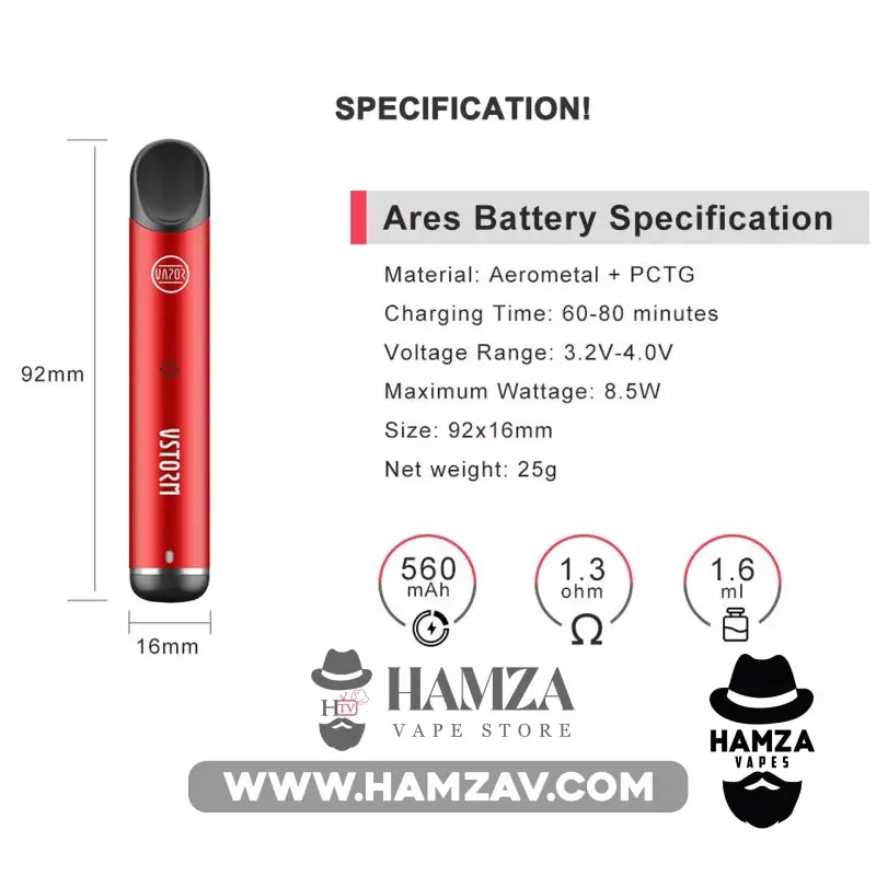 Vapor Storm Ares Pod - Mtl Pods