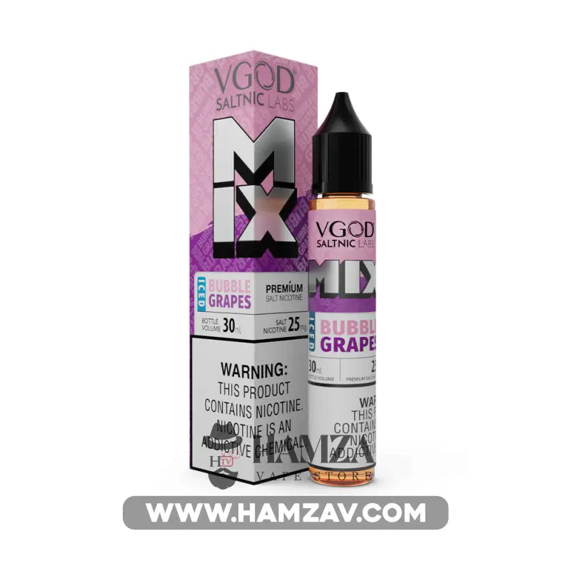 VGOD SaltNic Mix Bubble Grape - في جود سولت ميكس بابل عنب Premium Liquid