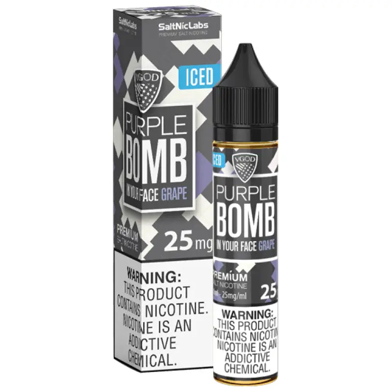 Vgod Saltnic Purple Bomb Grape - Premium Liquid