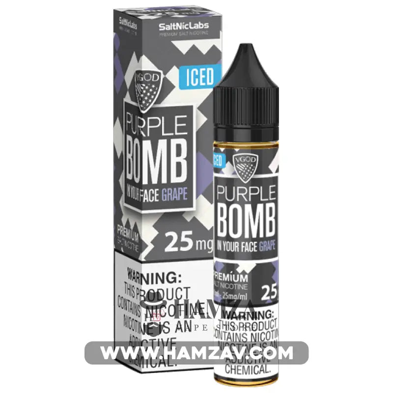 Vgod Saltnic Purple Bomb Grape - Premium Liquid