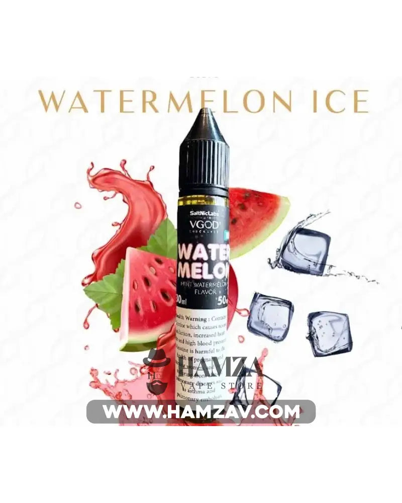 Vgod Saltnic Watermelon Mint - في جود سولت بطيخ ساقع Premium Liquid