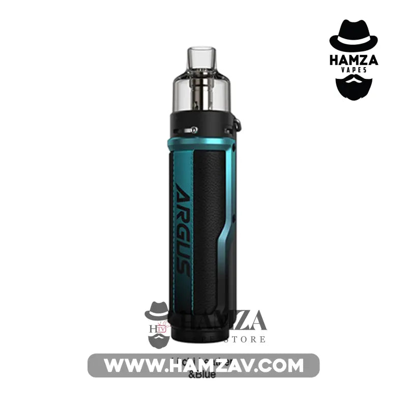 Voopoo Argus 40 Pod - Litchi Leather & Blue Mtl Pods
