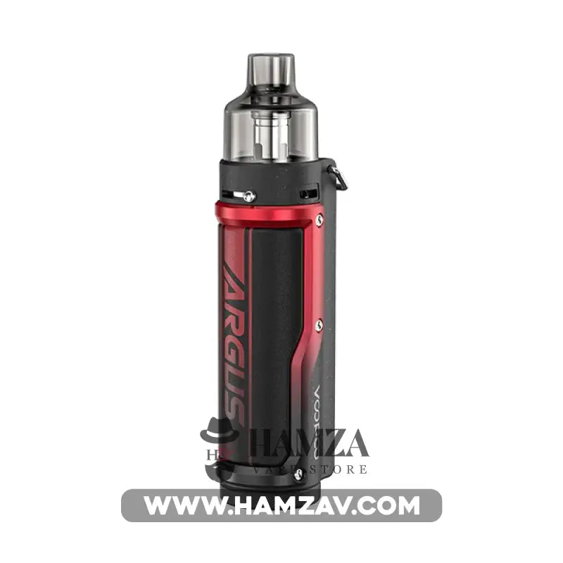 Voopoo Argus Pro Pod - Litchi Leather & Red Dl Pods