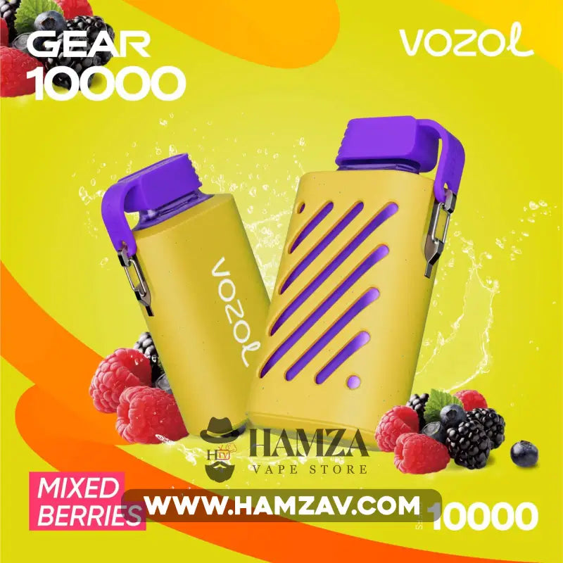 Vozol Disposable Gear 10000 Puffs Mixed Berries - فوزول جير ديسبوزابل ميكس توت