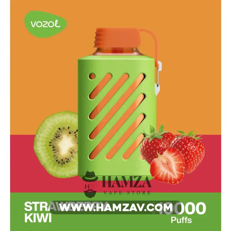 Vozol Disposable Gear 10000 Puffs Strawberry Kiwi - فوزول جير ديسبوزابل فراولة كيوي