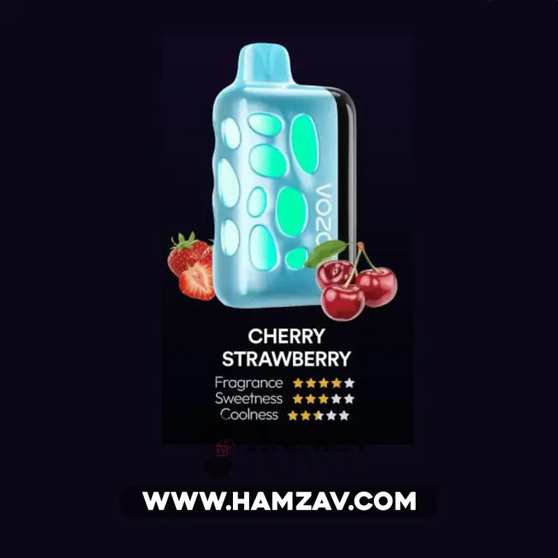 Vozol Disposable Rave 40000 Puffs Cherry Strawberry - فوزول ريف ديسبوزابل كريز فراولة 40000 / 5% SaltNic Disposable