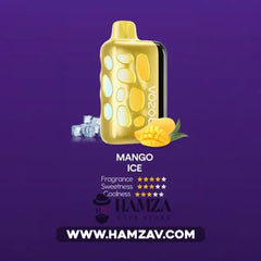 Vozol Disposable Rave 40000 Puffs Mango Ice - فوزول ريف ديسبوزابل مانجو ايس 40000 / 5% SaltNic Disposable