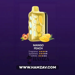 Vozol Disposable Rave 40000 Puffs Mango Peach - فوزول ريف ديسبوزابل مانجو خوخ 40000 / 5% SaltNic Disposable
