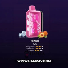 Vozol Disposable Rave 40000 Puffs Peach Ice - فوزول ريف ديسبوزابل خوخ ايس 40000 / 5% SaltNic Disposable