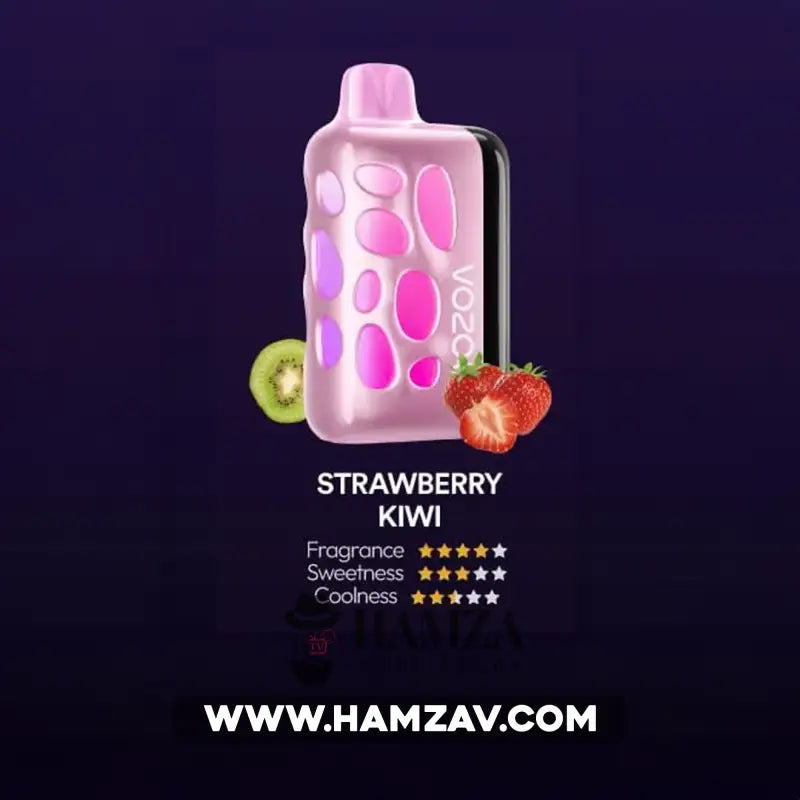 Vozol Disposable Rave 40000 Puffs Strawberry Kiwi - فوزول ريف ديسبوزابل فراولة كيوي 40000 / 5% SaltNic Disposable