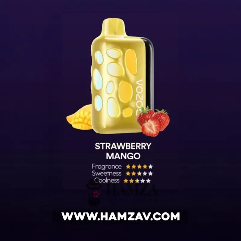 Vozol Disposable Rave 40000 Puffs Strawberry Mango - فوزول ريف ديسبوزابل فراولة مانجو 40000 / 5% SaltNic Disposable
