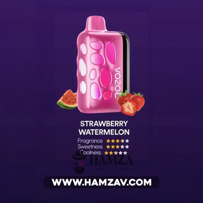Vozol Disposable Rave 40000 Puffs Strawberry Watermelon - فوزول ريف ديسبوزابل فراولة بطيخ 40000 / 5% SaltNic Disposable
