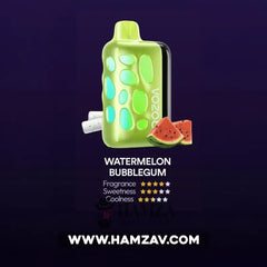 Vozol Disposable Rave 40000 Puffs Watermelon Bubblegum - فوزول ريف ديسبوزابل لبان بطيخ 40000 / 5% SaltNic Disposable