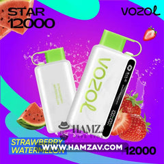 Vozol Disposable Star 12000 Puffs Strawberry Watermelon - فوزول ستار ديسبوزابل بطيخ فراولة