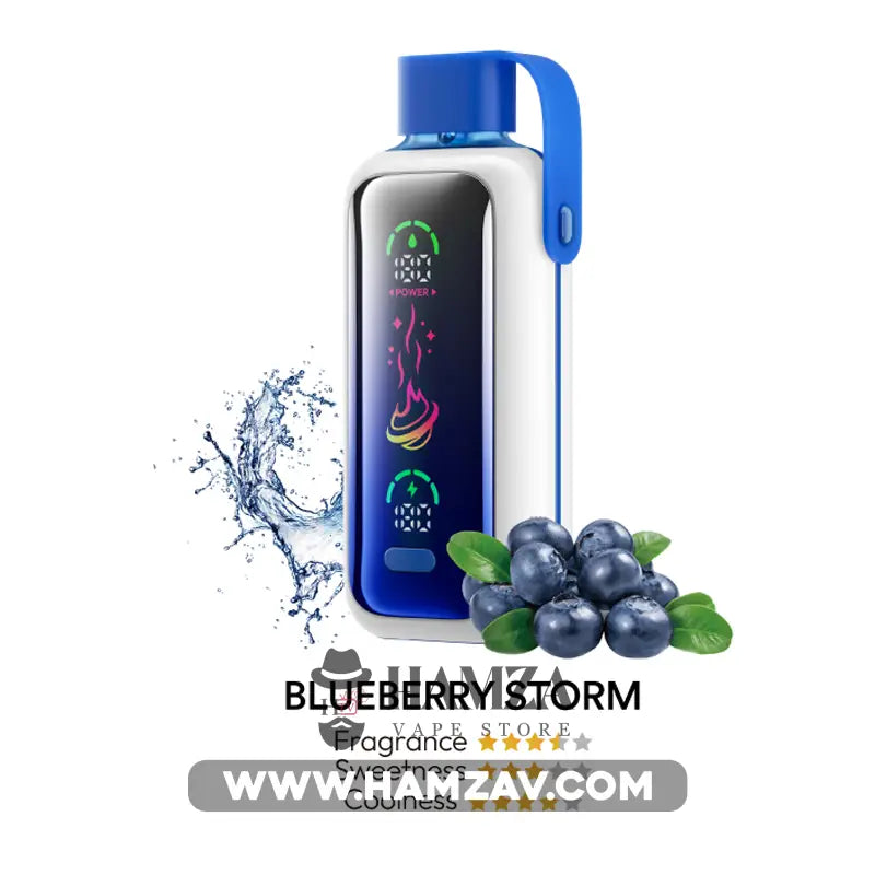 Vozol Disposable Star 20000 Puffs Blueberry Storm Ice - فوزول ستار ديسبوزابل بلوبيري ساقع