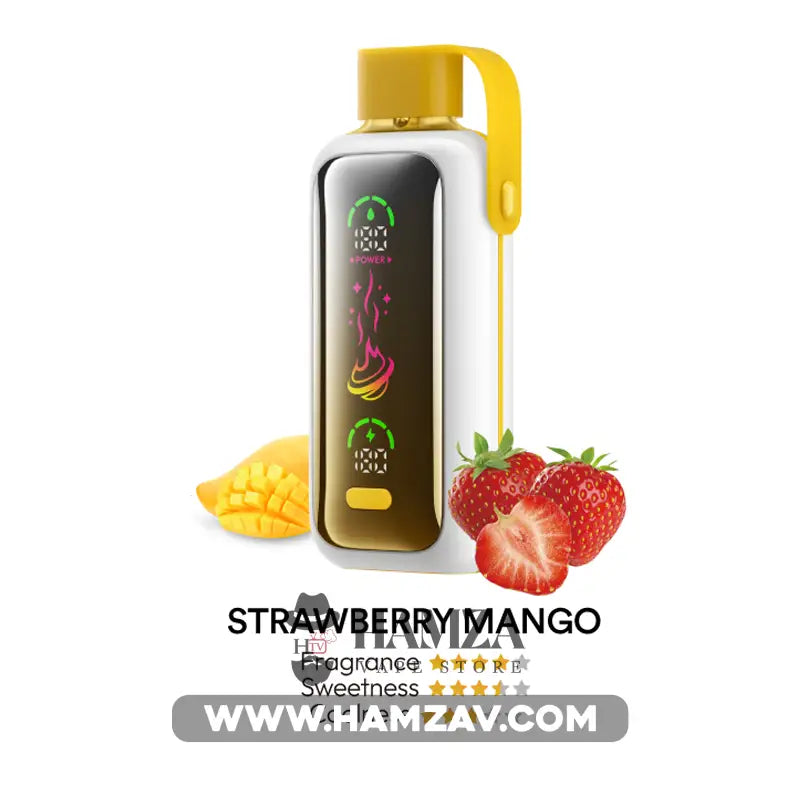 Vozol Disposable Star 20000 Puffs Strawberry Mango Ice - فوزول ستار ديسبوزابل فراولة مانجو ساقع