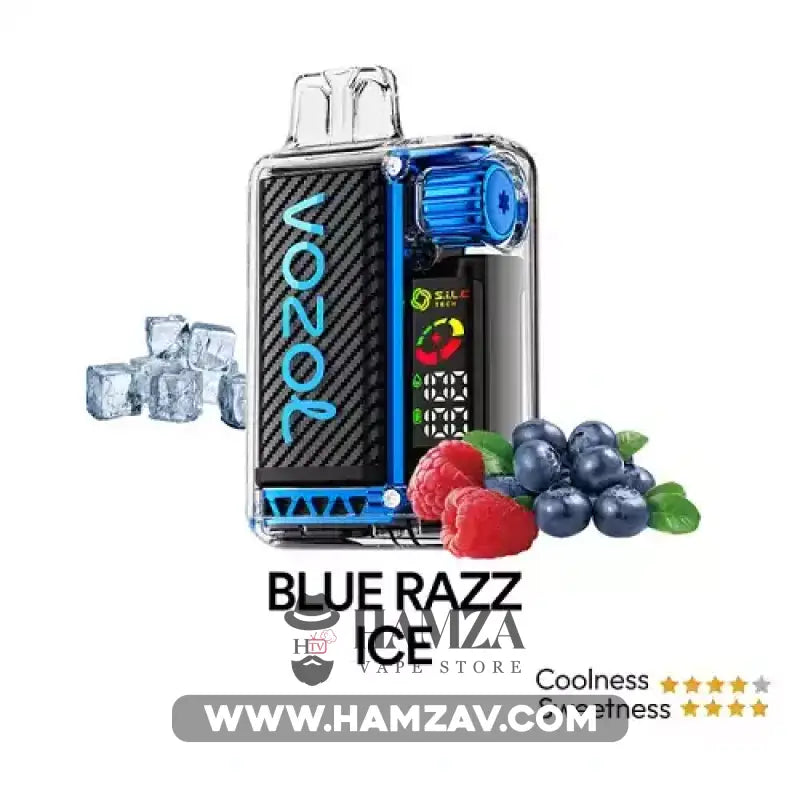 Vozol Disposable Vista 20000 Puffs Blue Razz Ice - فوزول فيستا ديسبوزابل بوبيري توت ساقع