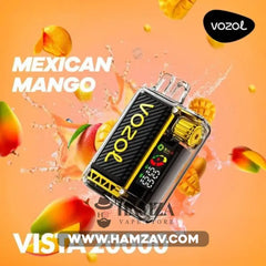 Vozol Disposable Vista 20000 Puffs Mexican Mango - فوزول فيستا ديسبوزابل مانجو مكسيكي ساقع 20000 / 5% SaltNic Disposable