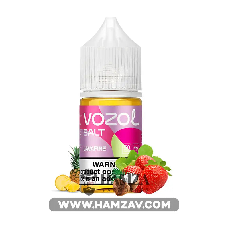 Vozol Saltnic Lavafire - فوزول سولت اناناس جوز هند فراولة Premium Liquid