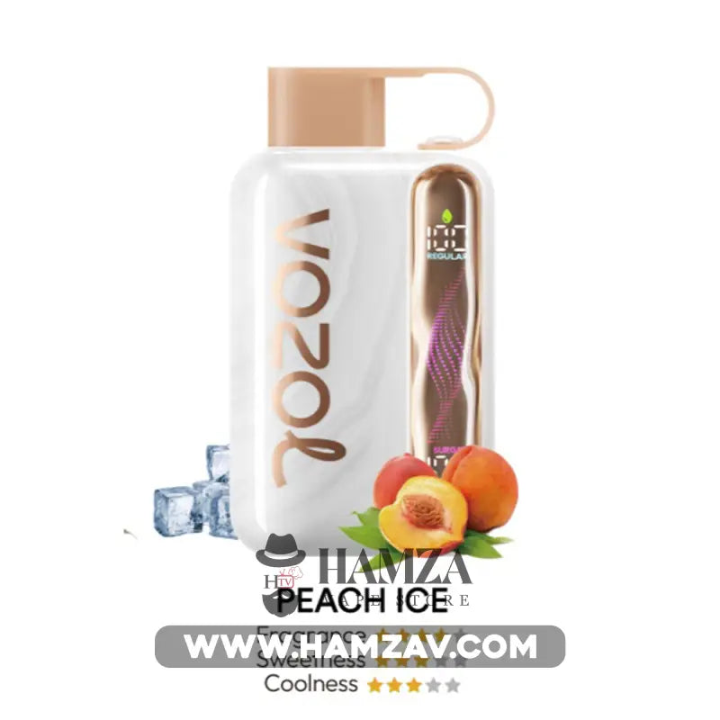 Vozol Star Disposable 40K Puff Peach Ice - فوزول ستار ديسبوزابل 40 ألف بف خوخ ايس 40000 / 5% SaltNic Disposable