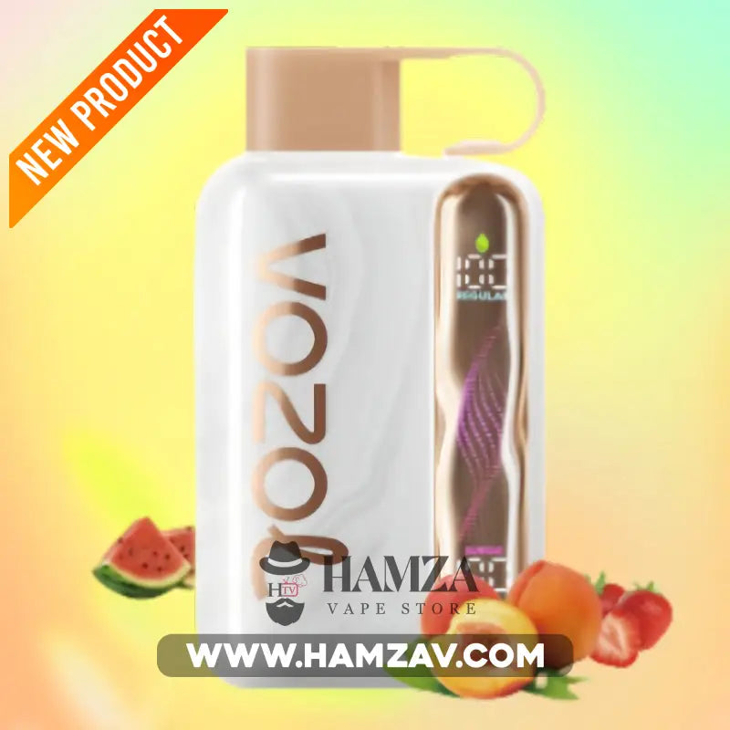 Vozol Star Disposable 40K Puff Strawberry peach - فوزول ستار ديسبوزابل 40 ألف بف فراولة خوخ - 40000 / 5% SaltNic