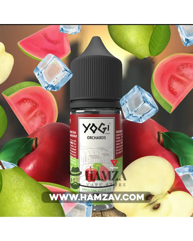 Yogi Delights Apple Pink Guava Ice - يوجي ديلايتس تفاح جوافة ساقع Premium Liquid