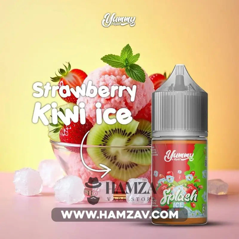 Yummy E Liquid Splash Strawberry Kiwi Ice - يامي فراولة كيوي ساقع Egyptian