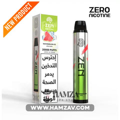 ZEN Pure Flavours Disposable 20K Puff Watermelon Ice - زين بيور فلافورز ديسبوزابل 20 ألف بف بطيخ أيس - 20000 Puff