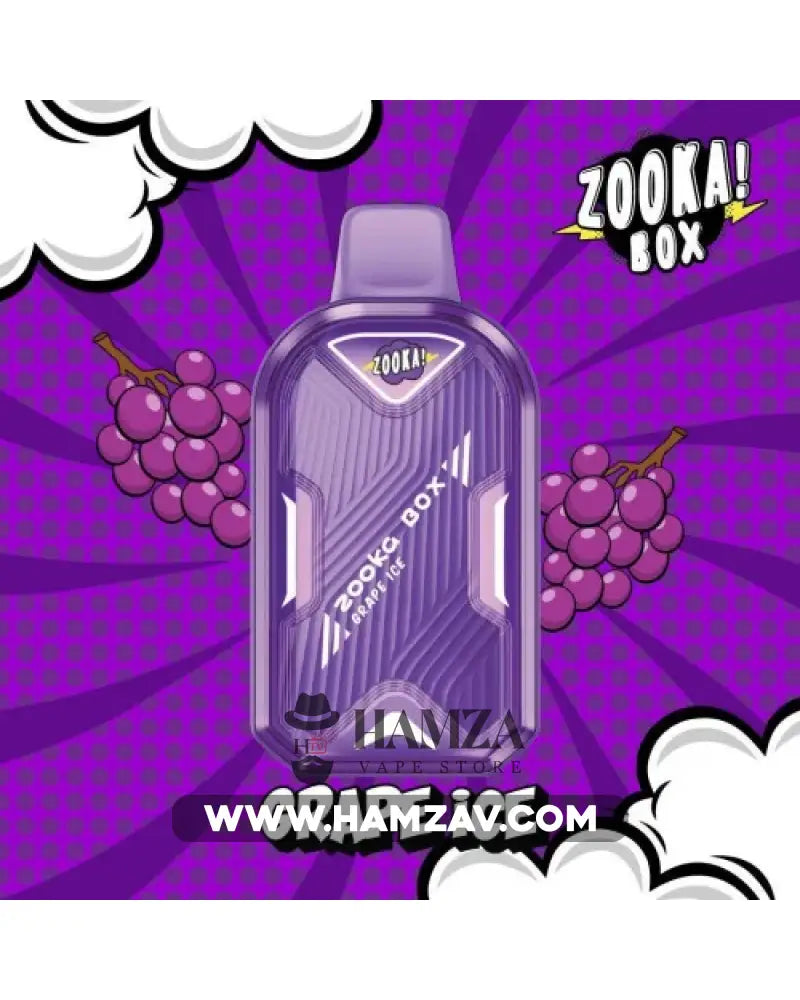 Zooka Box Disposable 7000 Puffs Grape Ice -