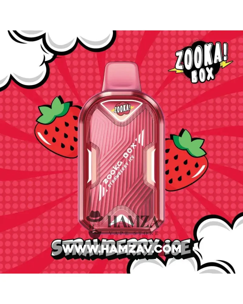 Zooka Box Disposable 7000 Puffs Strawberry Ice -