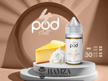 4 Pod Saltnic Cheesecake Cream - فور بود سولت تشيز كيك كريمة Egyptian Liquid
