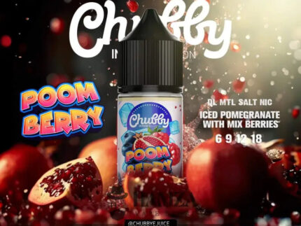 Chubby Poom Berry Ice - تشابي ميكس توت رمان ساقع Mtl (30Ml) / 6Mg Egyptian Liquid
