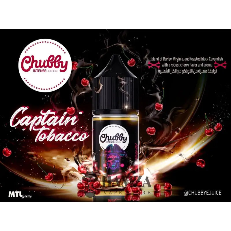 Chubby Saltnic Captain Tobacco - تشابي سولت توباكو كريز Egyptian Liquid