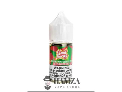 Cloud Nurdz Saltnic Sour Watermelon Strawberry Iced - Premium Liquid