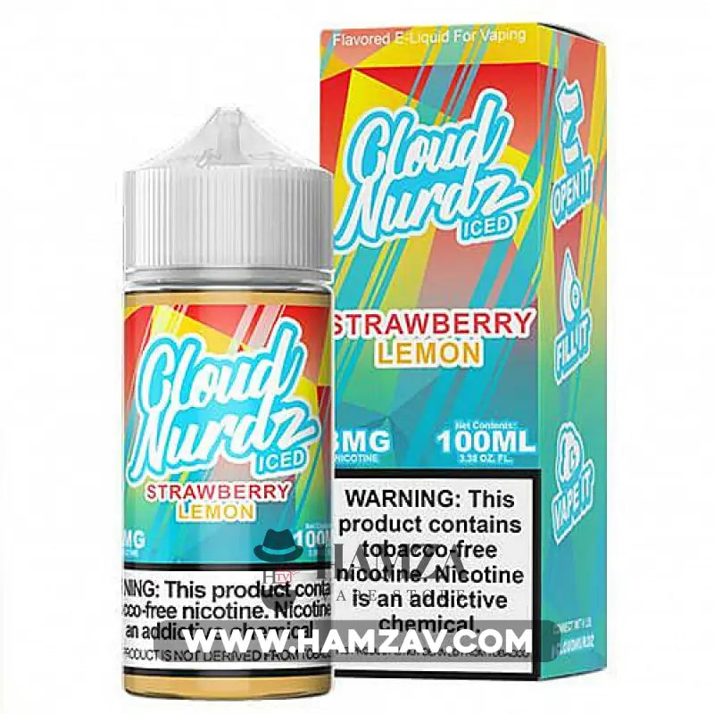 cloud-nurdz-strawberry-lemon-iced-klawd-nyrdz-frawlt-lymwn-saq-premium-liquid-879 Cloud Nurdz Strawberry Lemon Iced - Premium Liquid
