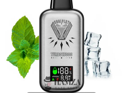 Coolplay Turbo Disposable 16000 Puffs Cool Mint - كول بلاي تيربو ديسبوزابل نعناع ساقع