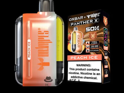 Dr vapes Oxbar 50k Puff Peach Ice - دكتور فيب أوكس بار 50 ألف بف خوخ أيس 50000 / (20mg) SaltNic Disposable