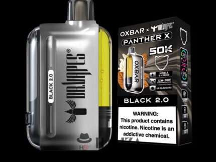 Dr vapes Oxbar 50k Puff Tobacco Black V2.0 - دكتور فيب أوكس بار 50 ألف بف توباكو بلاك 2.0 50000 / (20mg) SaltNic