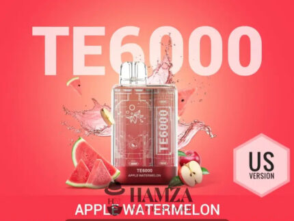 Elf Bar Disposable Te 6000 Puffs Apple Watermelon - ايلف بار تي ٦٠٠٠ ديسبوزابل تفاح بطيخ